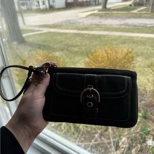 Black Soho Wristlet